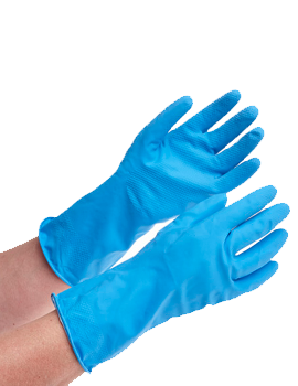 Mediumweight Household Gloves Large Blue 1 Pair